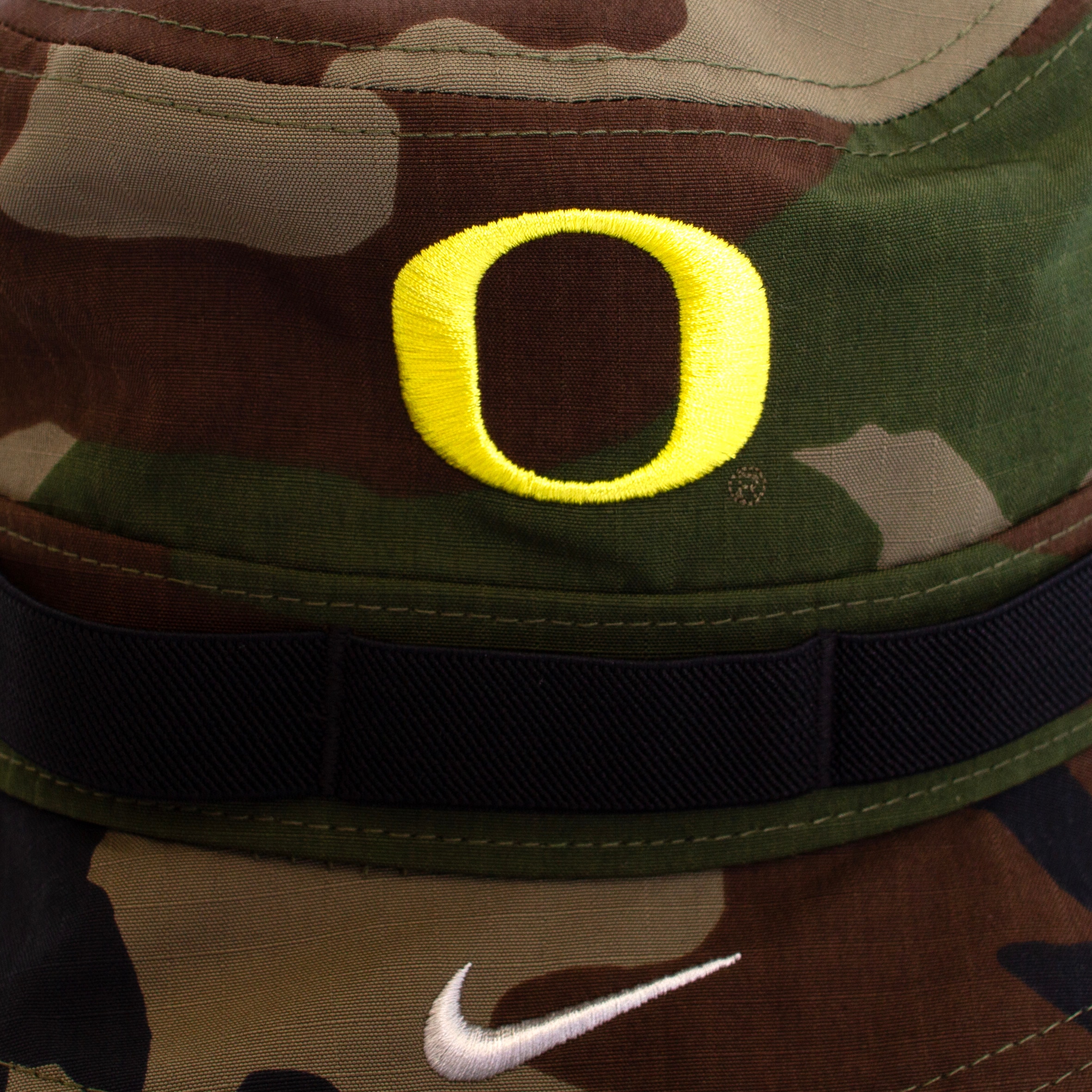 Classic Oregon O, Nike, Green, Boonie, Performance/Dri-FIT, Accessories, Unisex, Camo, Ripstop, Military, Hat, 812089